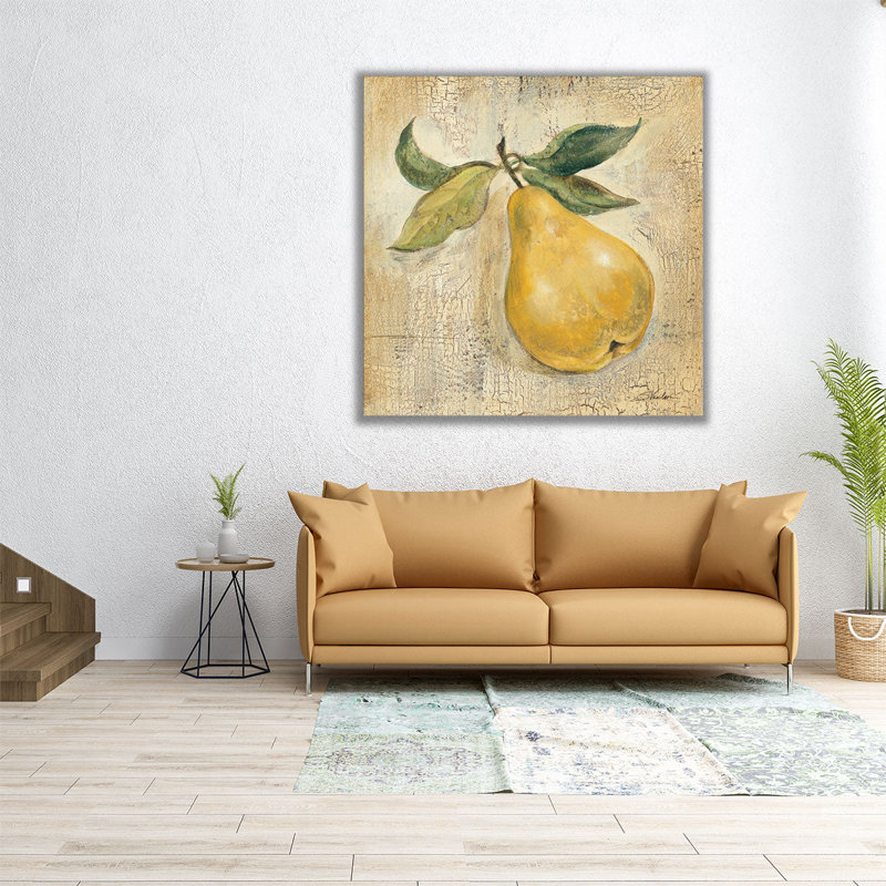 French Pear - reproduction d'art sur toile, H 12 po x l 12 po