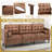 Rebba 84'' Faux Leather Sofa-615097990