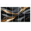 Captivating Gold and Black Marble IV - Abstract Modern Waves, ensemble d'art sur toile-1181486317