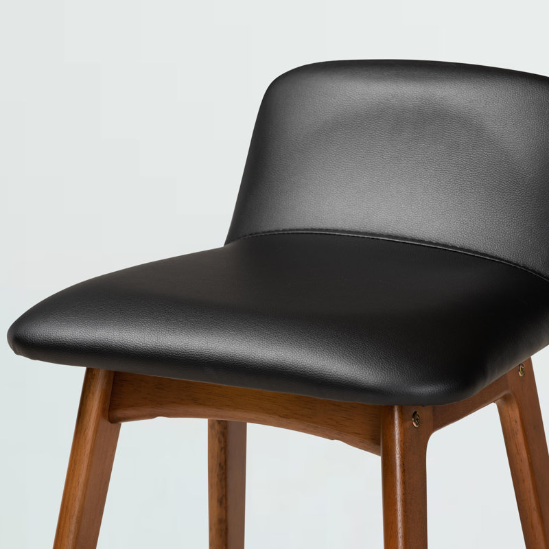 Upholstered Counter Stool with Solid Wood Frame, Counter Stool (23.6” Seat Height)