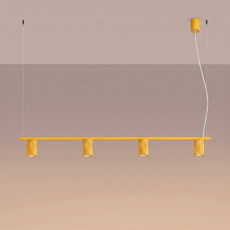 Chandelier Bonina 4 white, Yellow