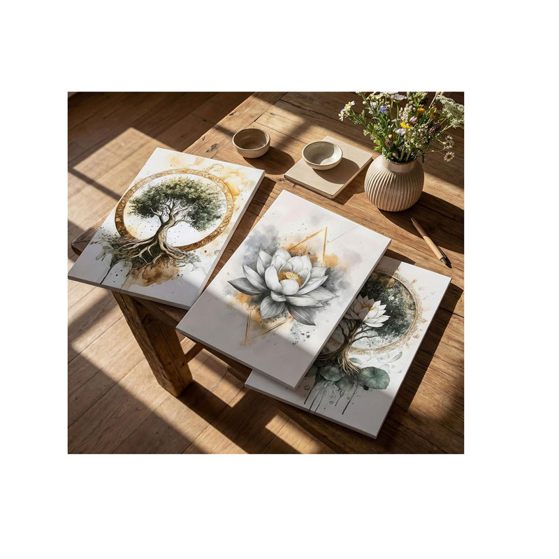 3 Piece Wrapped Canvas Print, 60cm H x 40cm W