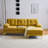 Meganmarie 83'' Velvet Sofa Chaise-1116839312