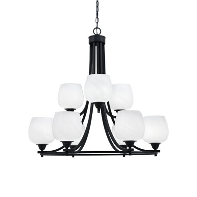 Paramount 9 Light Uplight Chandelier