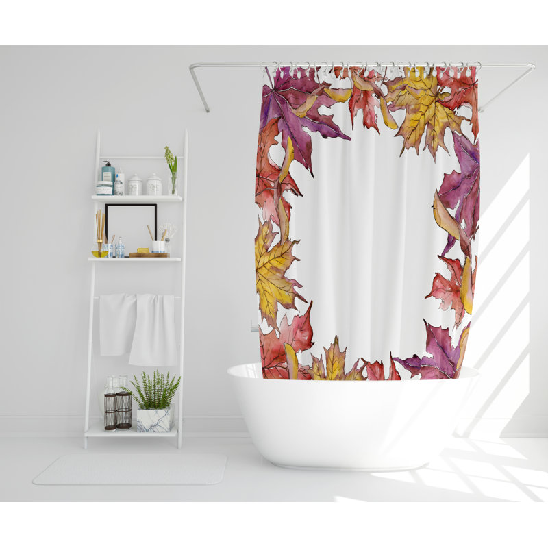 Indio 2 Piece Polyester Shower Curtain Set, 168cm H x 168cm W