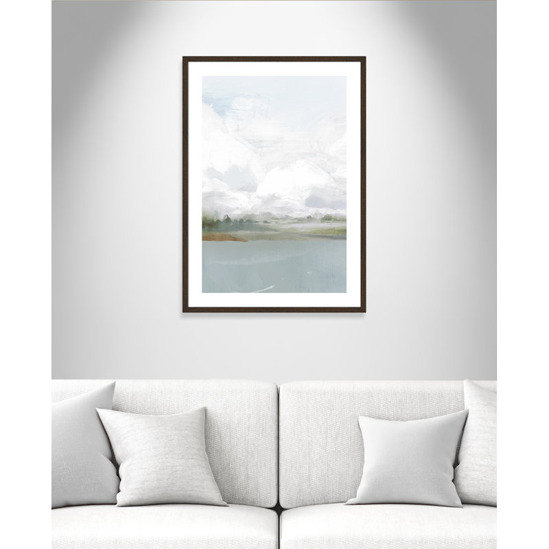 All Shore - Impression de cadre photo sur papier, H 35,5 po x l 25,5 po x P 0,75 po, Papier encadré brun