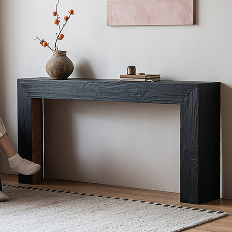 American-style simple console table, 31.5" H x 78.7" W x 11.8" D