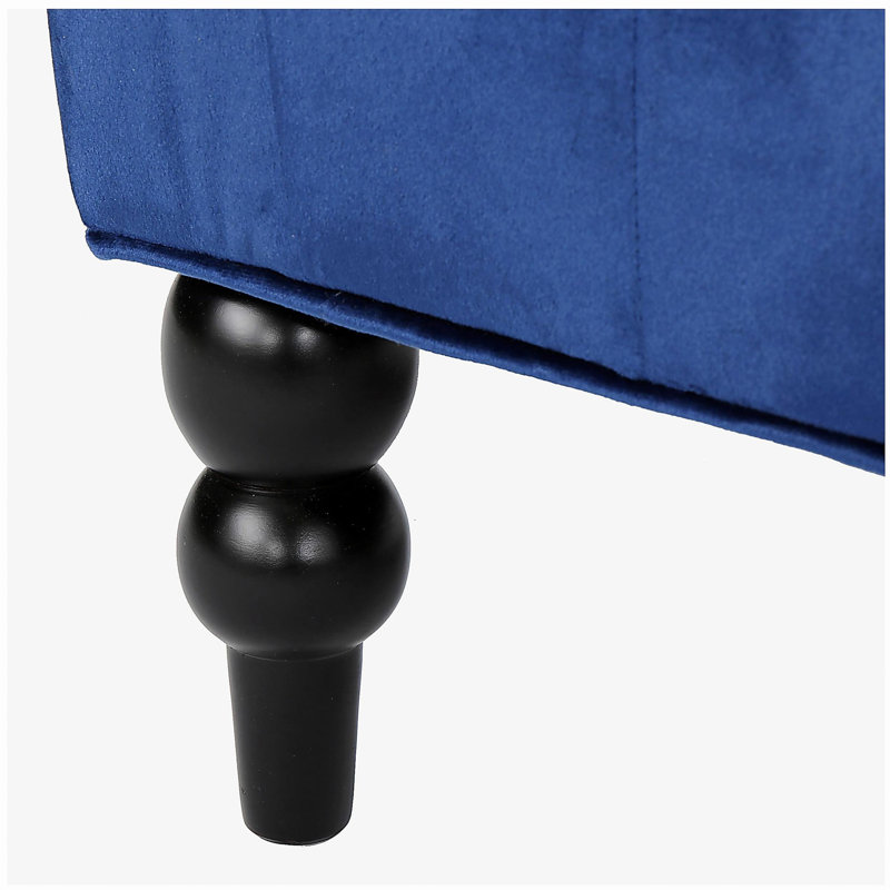 Causeuse Luxury Velvet, Navy Blue