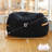Big Joe Fuf 7Ft Giant Foam Bean Bag Chair, Oversized Couch with Removable Cover for Kids, Teens, Adults, Black Licorice Corded Plush, 7 foot-98338291-100759946