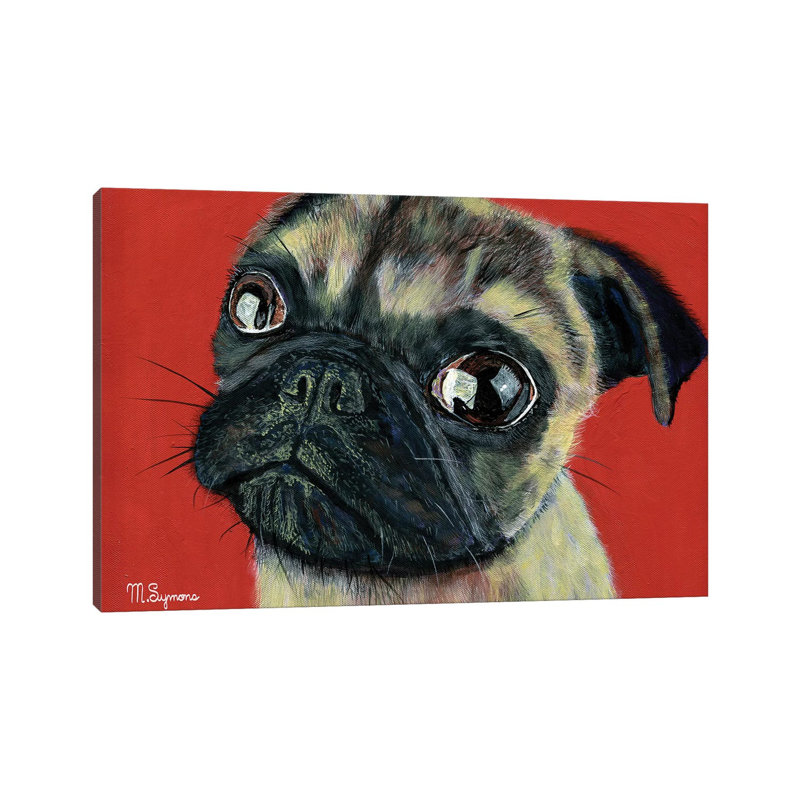 Pugly by Melissa Symons - Wrapped Canvas Print, 20.32 cm H x 30.48 cm W