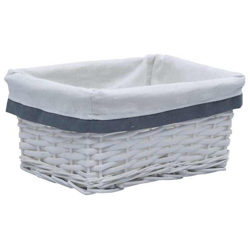 Rebrilliant Wicker Decorative Basket, White