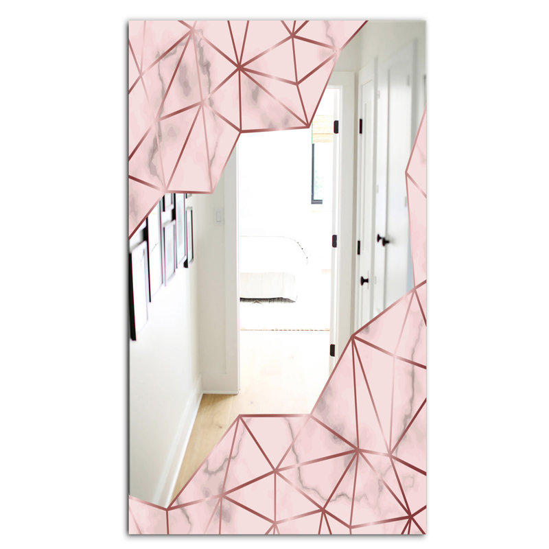 Miroir d'appoint Capital Modern, H 39,4 po x l 29,5 po, Rose