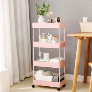 35.4'' H x 15.7'' W Utility Cart with Wheels