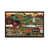 Toile encadrée de bois rustique foncé