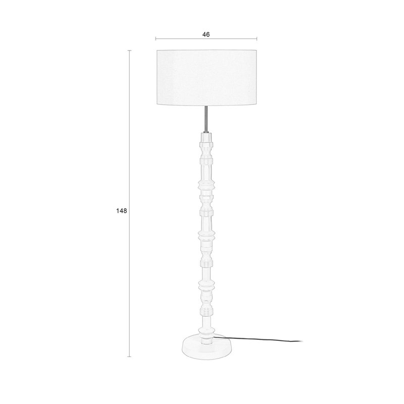 Lampe de plancher, Rouge, Rouge