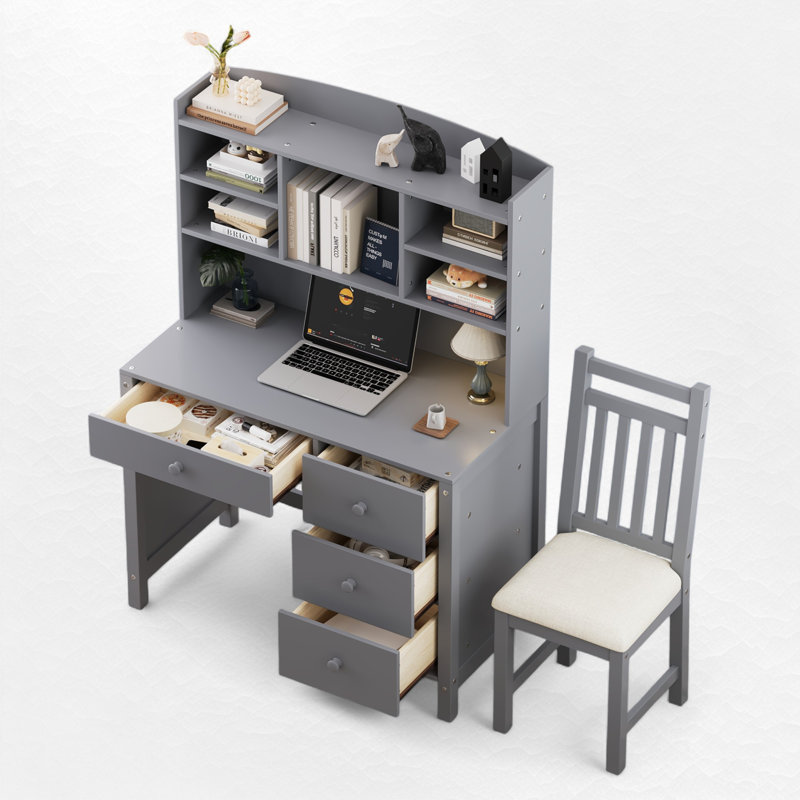 Ensemble de 2 bureaux d'écriture, Gris