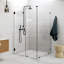Illume 51 in. x 46.5 in. x 78 in. 90-degree Fully Frameless Wall Hinged Glass Shower Enclosure-260642615