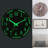 11.81x1.97" Night Light Wall Clock