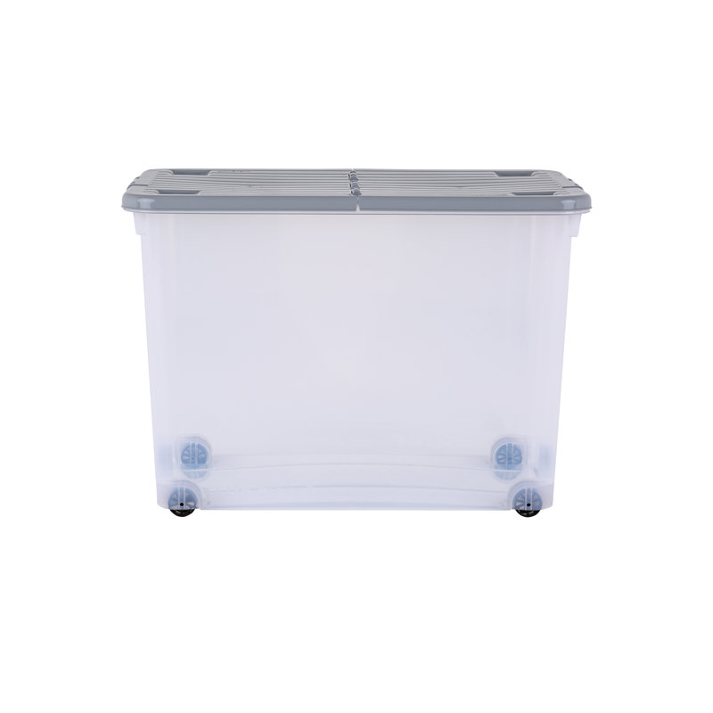 Wham 3 Piece Wheeled Box Set - Clear/Cool Grey