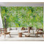 Murale botanique pelez et collez Christopher - Vert lime jardin printanier-106503676