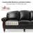 Ardil 84" Genuine Leather Sofa with Nailhead Trim-90108957