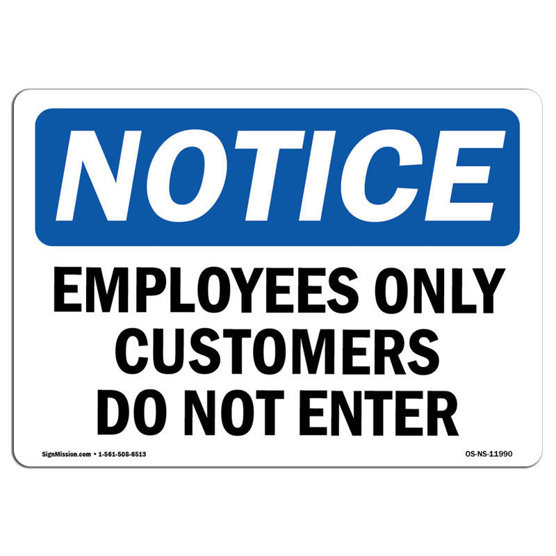 Notice Sign