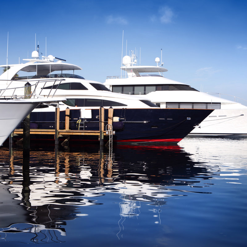 Yacht - Photographie sur toile tendue, H 12 po x l 12 po