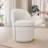 Upholstered Swivel Dining Chair, Boucle Fabric Barrel Kitchen Chair, Wingback Side Chair, Vanity Chair-513384095