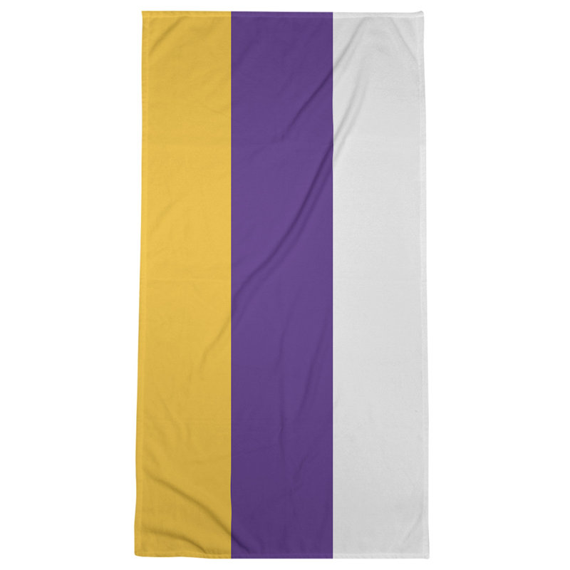 Microfiber Bath Towel, Tennessee Red Football Purple Accent