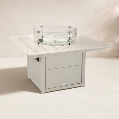 POLYWOOD® Square 42" Fire Pit Table