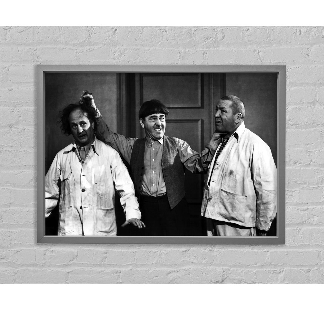 The Three Stooges Ear Twist - Einzelner Bilderrahmen Kunstdrucke auf Leinwand