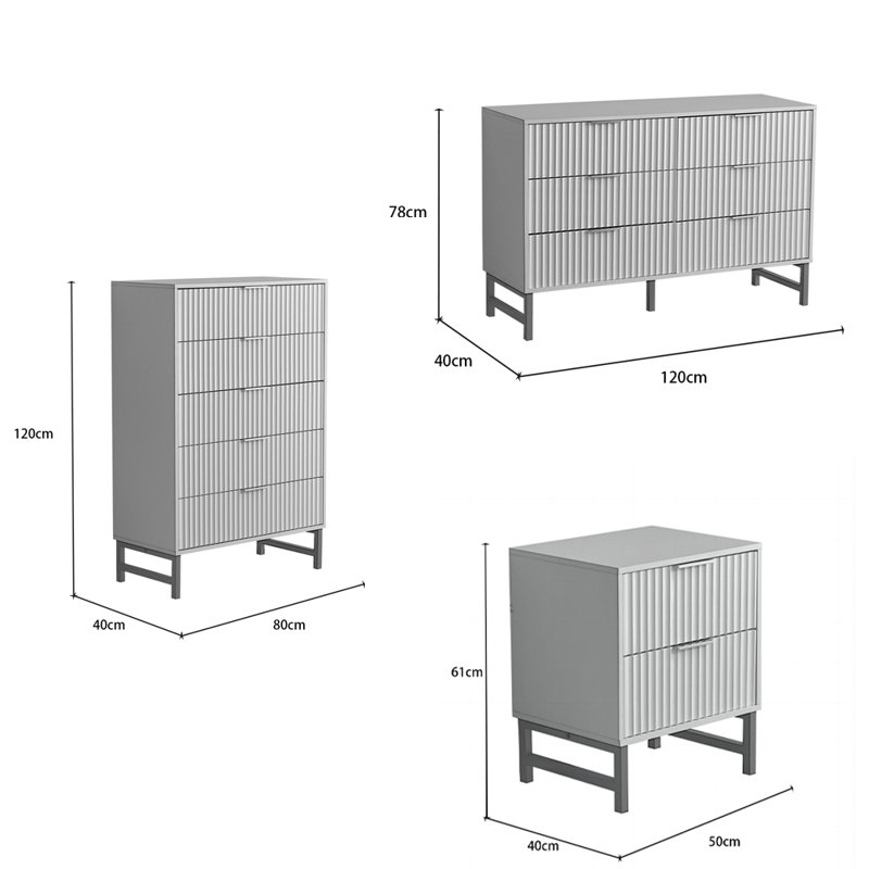 Audreona Piece Bedroom Set, White