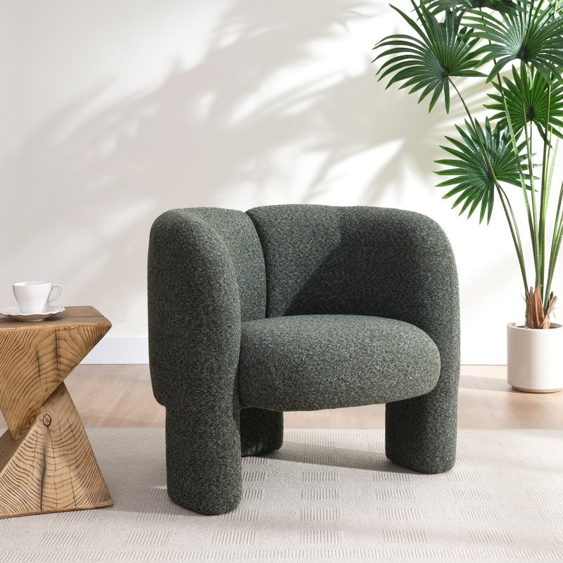 Chaise d'appoint en tweed