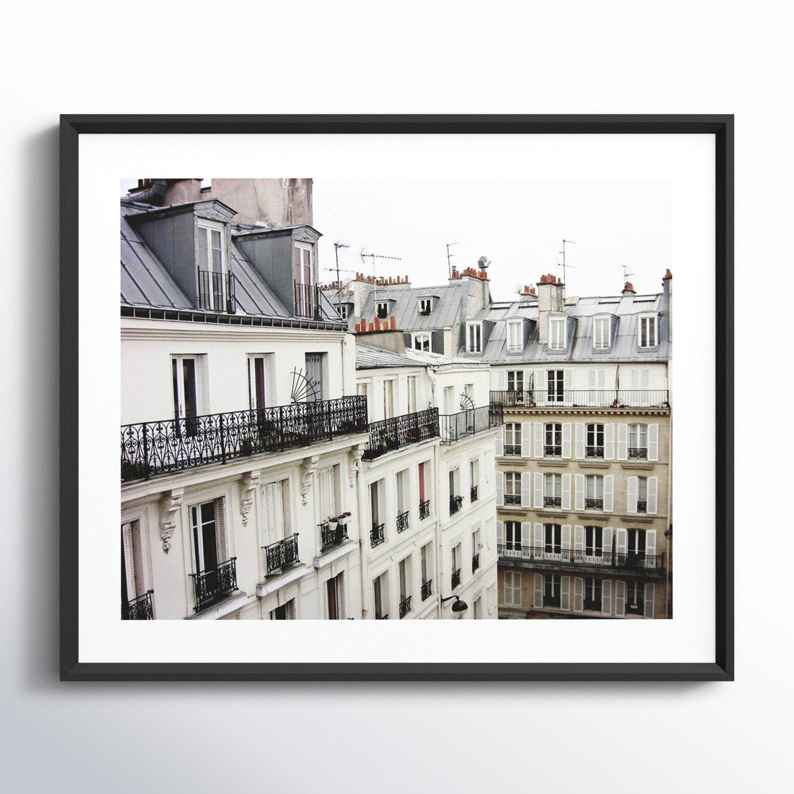 Montmartre Photo Print by Lupen Grainne, Black Framed, 33" H x 41" W