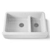 Whitehaven® 36" L x 22" W Double Basin Farmhouse Kitchen Sink