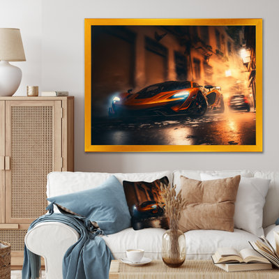 «McClaren Sports Car Racing in Italian Street III», reproduction sur toile