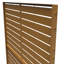 Ensemble de 2 panneaux de clôture en métal 74,8 po x 47 po à rayures avec motif d'intimité-105885321