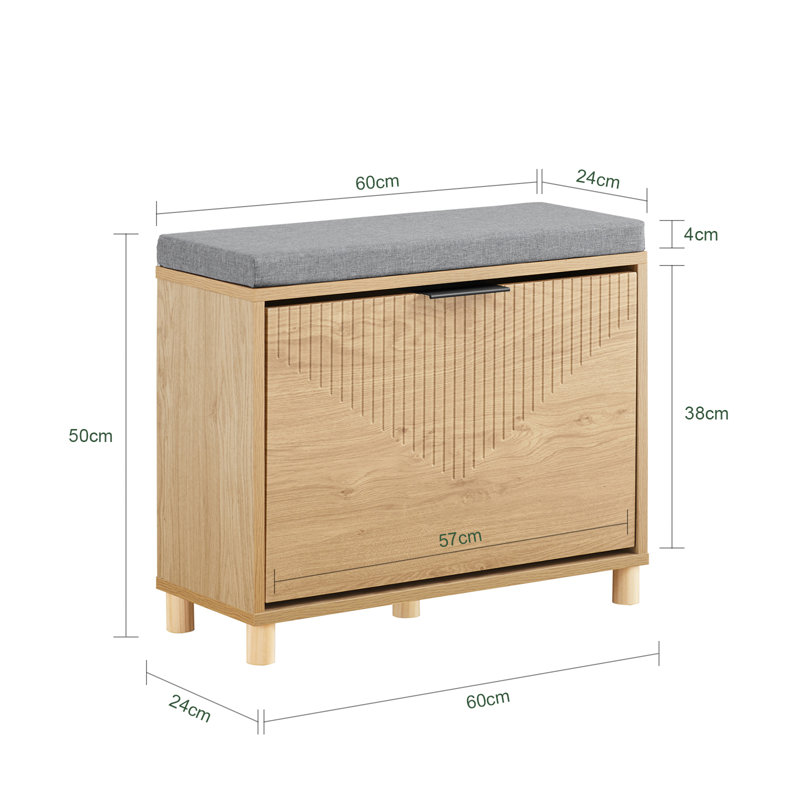 4 Pair Flip Down Shoe Storage