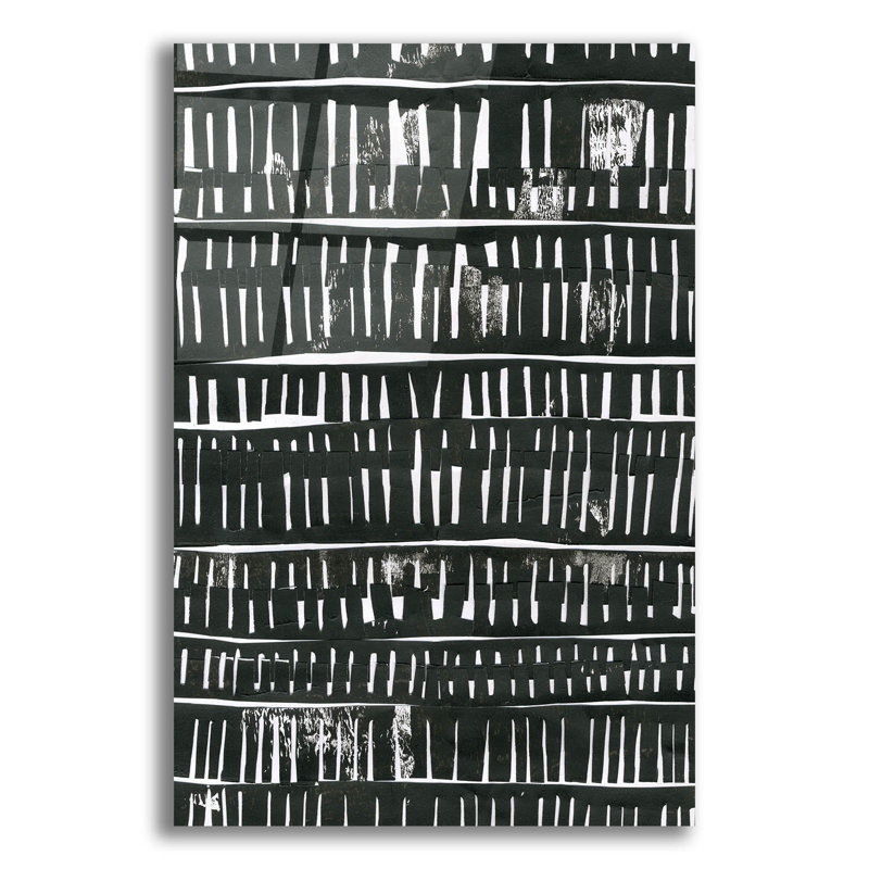 " Black Collage " by Morioke, 24" H x 16" W