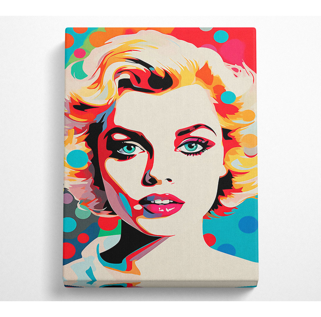 Pop Art Frau Vintage - Druck