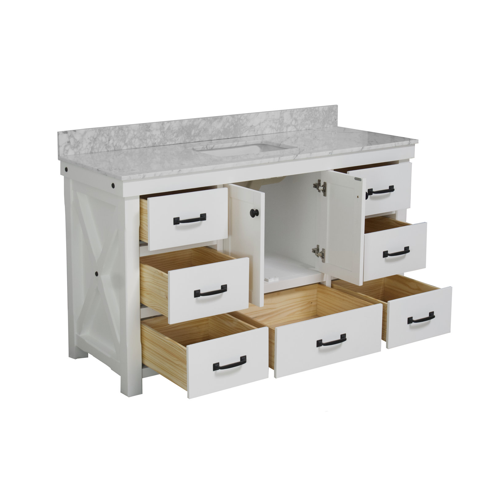 60'' Single Bathroom Vanity, White