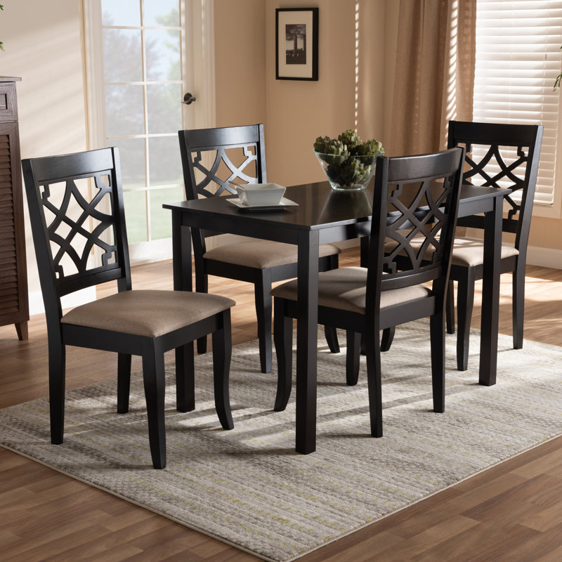 4 - Person Four Leg Dining Set, Sand
