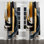 Rideau occultant à œillets Glam Gold and Black Expression II - abstrait