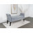 Jedu Velvet Upholstered Rolled Arm Storage Bench Silver-501157341