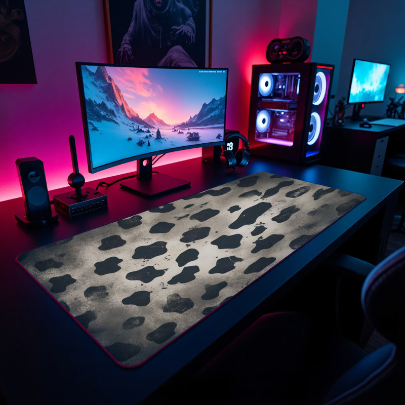 Polyester Desk Pad, 14.4x12.1