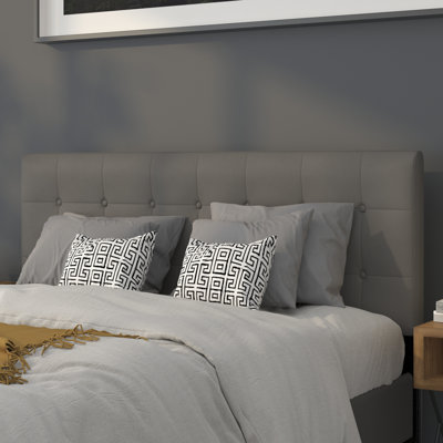 Ciriaca Button Tufted Upholstered Headboard