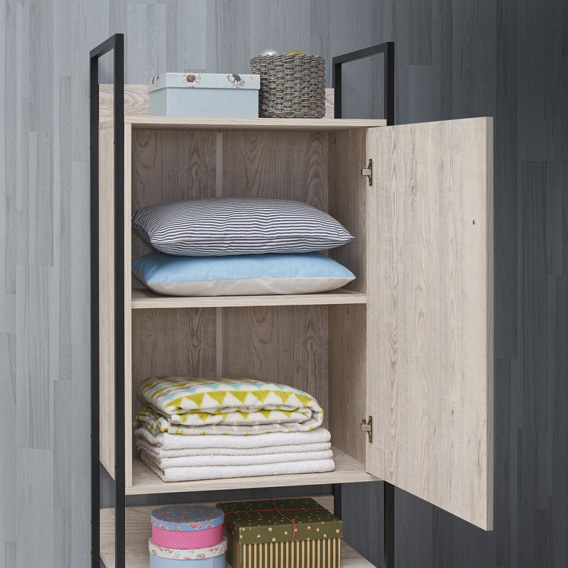 Guillen 83.8cm Closet System, Light Brown