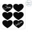 Nicola Spring - Heart Glass Storage Jar Labels