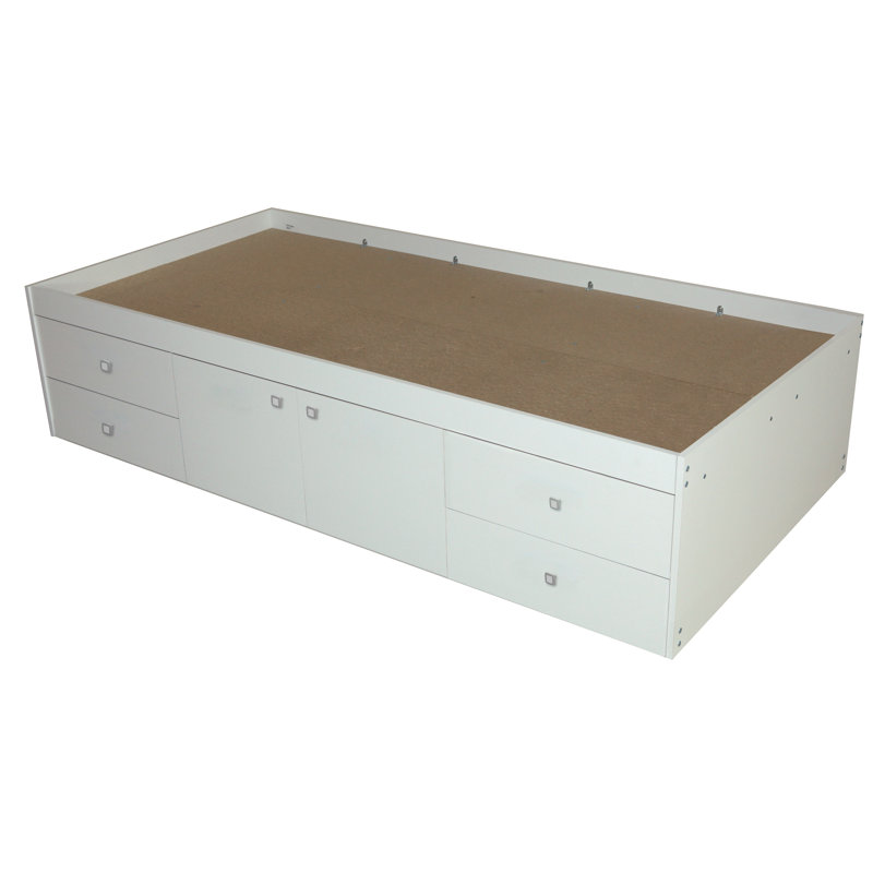 Tottenville Single (3') Cabin Bed with Storage Included, White