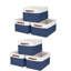 6 paniers de rangement pour placard, bacs de rangement pour tablettes, boîtes de rangement pliables et paniers avec poignées en cuir pour organiser les vêtements, draps, jeans, jouets, livres-867885956